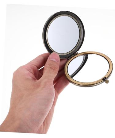 Solustre Round Double-Sided Folding Cosmetic Makeup Purse Mirror | Pocket Mirror for Travel | Buy Online - Buy Online on GoSupps.com