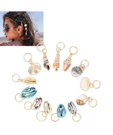 Nikou Hair Zoprings - Multi-Purpose Dreadlocks Jewelry | 13-Piece Shell Hair Accessories for Women & Girls - Easy DIY Dreadlocks Rings - Buy Online on GoSupps.com