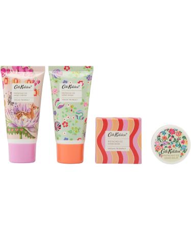 Cath Kidston Hand Cream 30ml Hand Wash 30ml Hand Soak 30g and Hand Balm 9g Giftable festive Tin Beauty Gift For Her Travel Size and Vegan Friendly Hand Moisturiser Essentials Oils Hand Care Gift Set - Buy Online on GoSupps.com