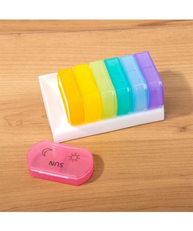 DOITOOL Travel Pill Box 2 Pack - Portable & Colorful Mini Medicine Boxes for Easy Travel Storage - Buy Online on GoSupps.com