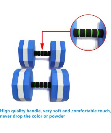 Octagon Water Aerobic Foam Dumbbells - 1 Pair, Pool Resistance for Water Fitness, Weight Loss Exercise Equipment by davidamy's gift - Buy Online on GoSupps.com