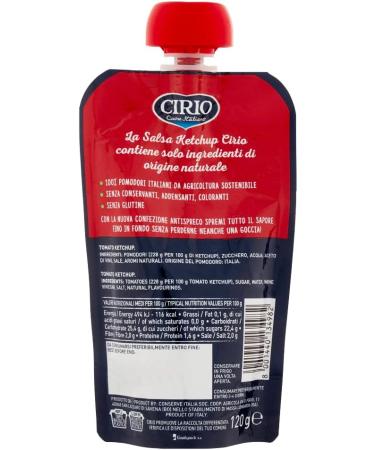  Italian Gourmet E.R. Cirio salsa Lot of 12 ketchup sauces All'italiana gluten-free 100% Italian 120 g + pulp 400 g - Buy Online on GoSupps.com