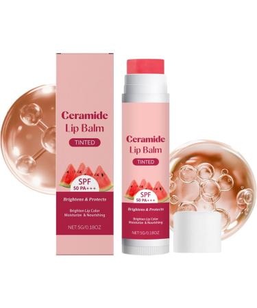 Tinted Lip Balm - Glossy Cosmetic SPF 50 - Natural Moisturizing Lip Stick - For Travel Parties Birthdays Valentine's Day Christmas - Women - Buy Online on GoSupps.com