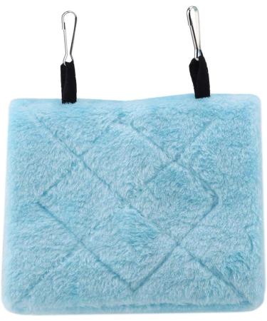 Plush Bird Hammock Warm Bird Nest Hanging Pet Bird Cage Cave Swing Parrot Tents Bed for Parakeet Cockatiel Lovebird Budgie Canary Cockatoo (S-Blue) S Blue - Buy Online on GoSupps.com