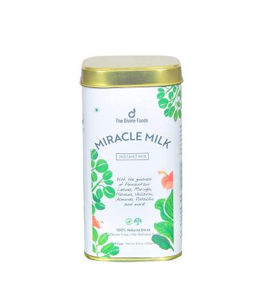 The Divine Foods Miracle Milk Moringa Latte 250 gm - An Ayurvedic Immunity booster Natural Detox Drink- Rich in Antioxidants and Iron