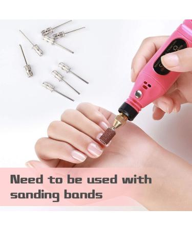 10-Piece Rolybag Nail Drill Bits Set for Electric File Sanders - 3/32 Inch Mandrels for Manicures, Pedicures, Home, Salon & Spa - Buy Online on GoSupps.com