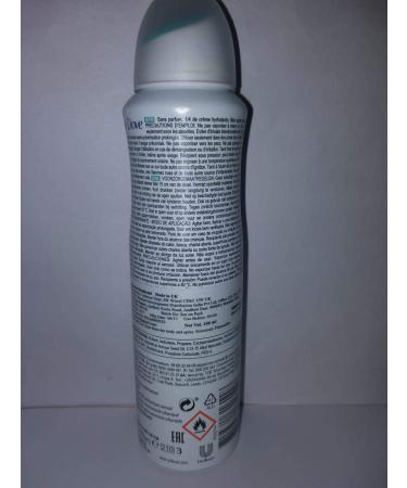 Dove Sensitive Fragrance Free Deodorant Spray - Gentle Protection for Sensitive Skin - Buy Online on GoSupps.com