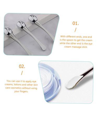 FRCOLOR 2pcs Eye Cream Massage Stick & Applicator - Zinc Alloy Eye Roller for Puffiness & Facial Massage - Buy Online on GoSupps.com