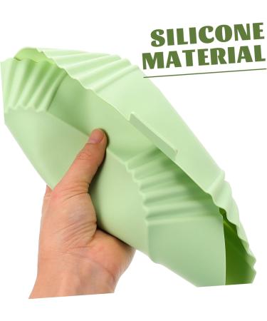 Zerodeko 2pcs Air Fryer Pan Air Fryers Reusable Air Fryer Bowl Silicone Air Fryer Liner Cooking Pot Non Stick Greenx2pcs 24X19.5X5CMx2pcs - Buy Online on GoSupps.com