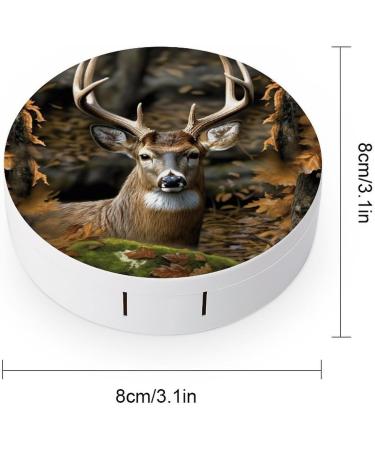 Camouflage Deer Contact Lens Case - Portable Travel Storage Box for Contact Lenses - Buy Online on GoSupps.com