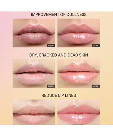 Amazbgt 2PCS Remove Dark Smoke Lip Balm Lightening Melanin Bleaching Gloss Oil Lips Pink Lipstick Exfoliating Fade Lip Lines - Buy Online on GoSupps.com