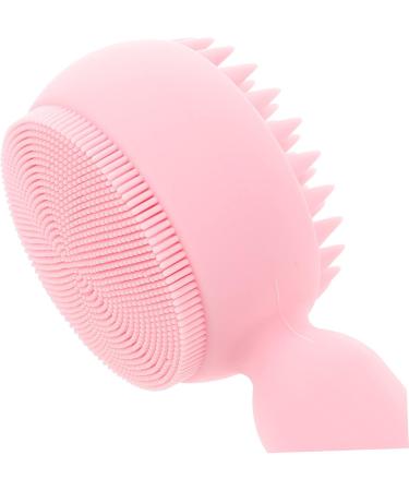 Angoily Silicone Face Brush Face Exfoliator Face Scruber Exfoliate for Face Scrubber Facial Exfoliator Silicone Face Scrubber for Women 3d Manual Cleansing Brush Pink Silica Gel - Buy Online on GoSupps.com