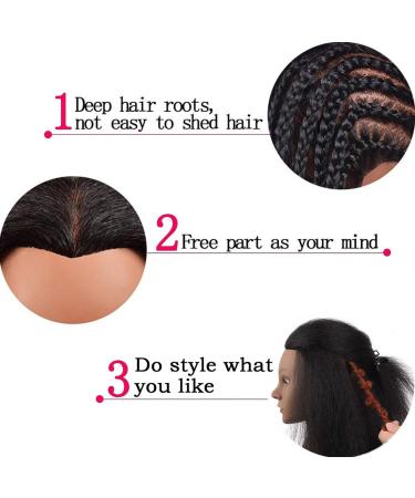 Xtrend 100% Real Hair Exercise Head for Hairdressers | Ideal for Hairstyles & Braids | Includes Table Clamp & Stand - Buy Online on GoSupps.com