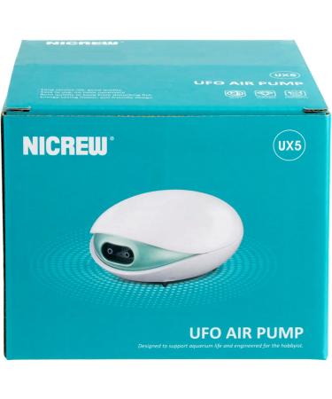 Buy Nicrew Ultra-Quiet Aquarium Air Pump for 400L - Adjustable Flow 37 dB Complete Set with Hose Stone & Valve - Buy Online on GoSupps.com