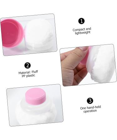 SECFOU Baby Powder Bath Set - Infant Sponge & Makeup for Kids - Talcum Powder Container - Pink Body Puff Kit - 2 Sets - Buy Online on GoSupps.com