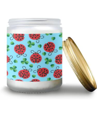 Orange Lemon Scented Candles | Aromatherapy Jar Candle Gift Set | 7 oz Long-Lasting Home Fragrance | Perfect Birthday Gift for Women - Cute Ladybug Design - Buy Online on GoSupps.com