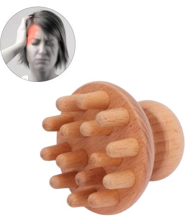 Wood Mushroom Massager - Exquisite Portable Wooden Therapy Device for Head Waist Stomach & Thighs | Durable & Versatile Massage Tool - Buy Online on GoSupps.com