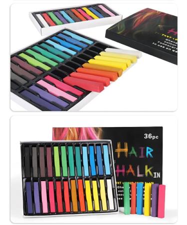 Dajidafu Temporary Hair Dyeing Chalk Hair-styling Dye Stick Cosplay Performance Hairdressing Beauty Professional Hairdresser 24 Colors Short - Buy Online on GoSupps.com