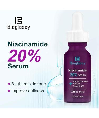 20% Niacinamide Serum | Vitamin B3 Anti-Aging Moisturizer & Pore Minimizer | 30ml Concentrated Treatment - Buy Online on GoSupps.com