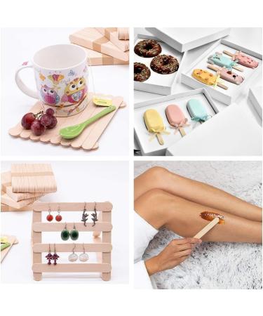 Mouth Spatula Wood - 50 Pcs Wax Spatula Sticks for Hair Removal & Eyebrows | 15x1.8 cm Wooden Waxing Sticks - Buy Online on GoSupps.com