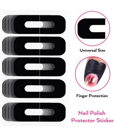 Healeved 500 Sheets Nail Silica Gel Edge Sticker Nail Polish Protector Sticker Nail Polish Safety mask Manicure Protective case Nail Polish Protector Nail Protector 3.00X2.50X0.10CMx5pcs As Shownx5pcs - Buy Online on GoSupps.com