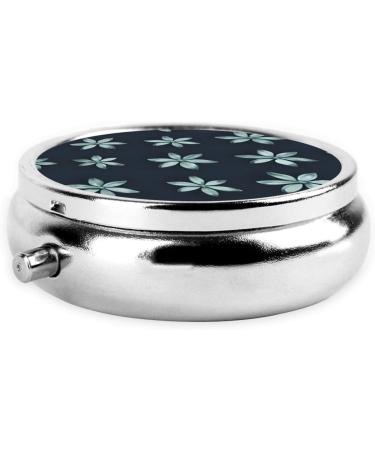 Beautiful Camellia Round Pill Box | 3 Compartment Travel Organizer | Portable Pill Case for International Shipping - Buy Online on GoSupps.com