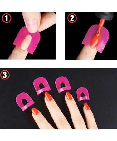 dijiusidy 4 Pieces Nail Stamper Nail Polish Protector Makeup Tools Tools Nail Finger Polisher for Women Beauty Home Use in Fingers - Buy Online on GoSupps.com
