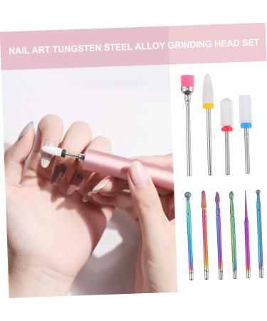 Ipetboom 1 Nail Polish Set Diamond Nail File Power Tool Toe Separators for Pedicure Ceramic Drill Bit Nail Dotting Tool Nail Drill Head Nail Art Tool Manicure Grinding Head Metal - Buy Online on GoSupps.com