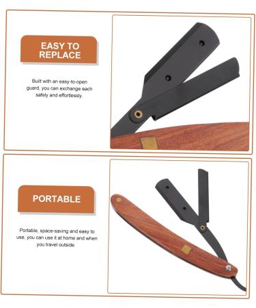 DOITOOL Cutlery Holder & Safe Hand Razor for Men | Metal & Wooden Handle Bamboo Design - Shop Now! - Buy Online on GoSupps.com