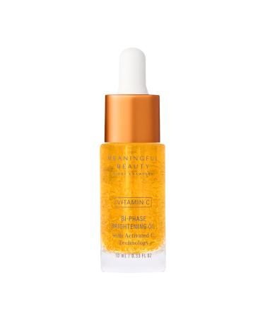 Meaningful Beauty Vitamin C Bi-Phase Brightening Oil with Activated C Technology 0.33 Fl Oz (Pack of 1)