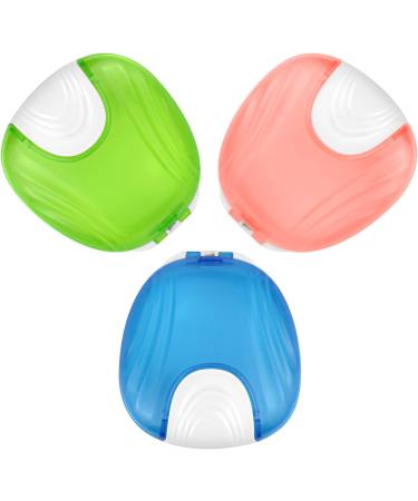 2-Pack of Press Retainer Case Portable Denture Box Braces Denture Retainer Easy to Carry Suitable for Dentures Braces (Pink&Blue) - Buy Online on GoSupps.com