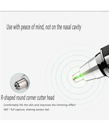 Nose and Ear Hair Trimmer - Electric Nose Clipper for Men | Washable Stainless Steel Blades | Battery-Powered Grooming Tool - Buy Online on GoSupps.com