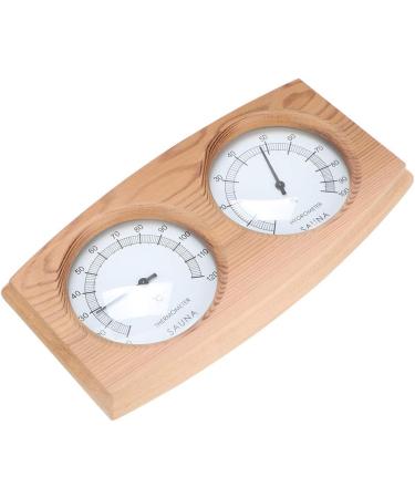 Flexman 2 in 1 Sauna Thermometer & Hygrometer - Wooden Double Digit Temperature & Moisture Monitor for Sauna Decoration - International Shipping Available - Buy Online on GoSupps.com