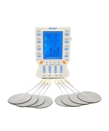 TAMTEC SPORT 4 PLUS Electronic Muscle Stimulator EMS TENS 4 Channel unit with Multiple Programs Including EMS Active Recovery Interferential (IFC) Russian Stimulation MicroCurrent