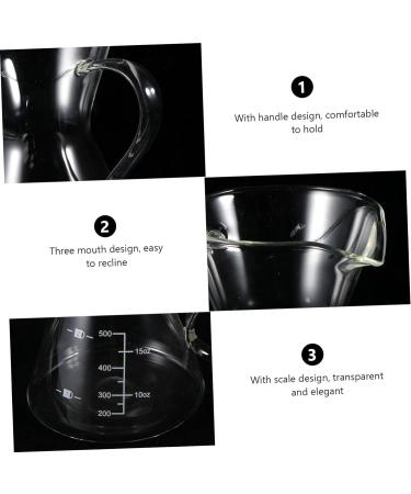 Zerodeko Glass Pitcher Glass Coffee Pour Over Coffee Maker Decanter High Tensile Silica Glass Large Office Glass Coffee Pot Glass Water Pitcher - Buy Online on GoSupps.com