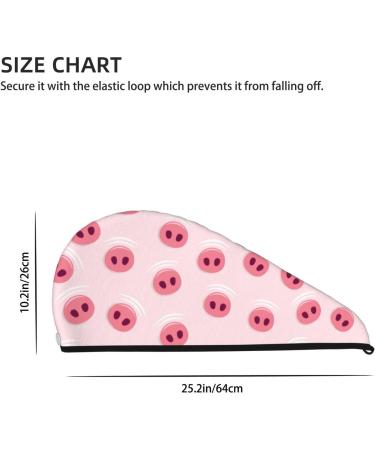 Buy Cute Pig Nose Hair Towel Wrap - Fast Drying Towel Turban for Quick Hair Drying | International Shipping Available - Buy Online on GoSupps.com