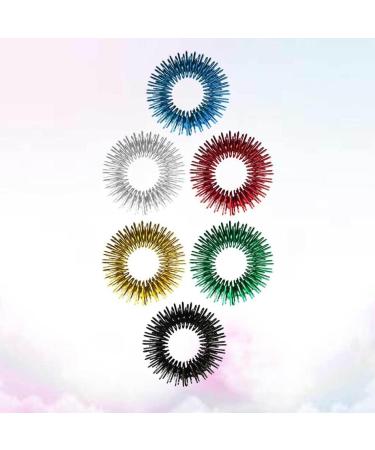 Healvian 12 STK Children's Mini Toy Massage Ring - Acupressure & Stress Relief Finger Toy for Kids - Ideal for Elementary School - Buy Online on GoSupps.com