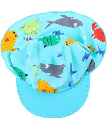 HUAANIUE Baby Boys Rash Guard Swimwear Set with UPF 50+ Sun Protection and Zip Closure - 4-6 Years - Swimhat Bluesealife - Buy Online on GoSupps.com