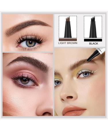 Fengyang 2Pcs Waterproof Eyebrow Pencil Micro Eyebrow Pencil Makeup Eyebrows Semi Permanent Makeup Eyebrows Waterproof Eyebrow Pencil Hair Effect Eyebrow Pen - Buy Online on GoSupps.com
