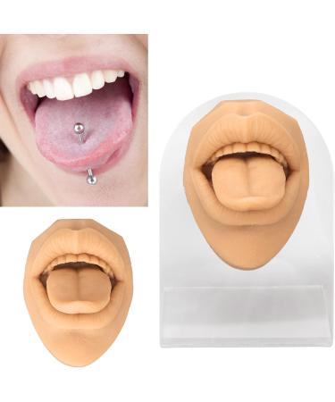Deosdum Lifelike Silicone Mouth Tongue Model for Jewelry Display - Professional Piercing Practice Tool (Skin Color) - International Shipping Available - Buy Online on GoSupps.com