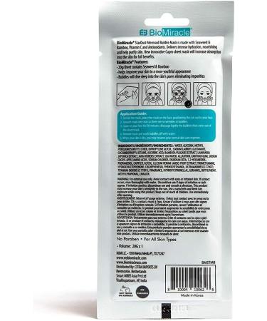 Bio-Miracle Star Dust Mermaid Bubble Sheet Mask (1 use) WHITE - Buy Online on GoSupps.com