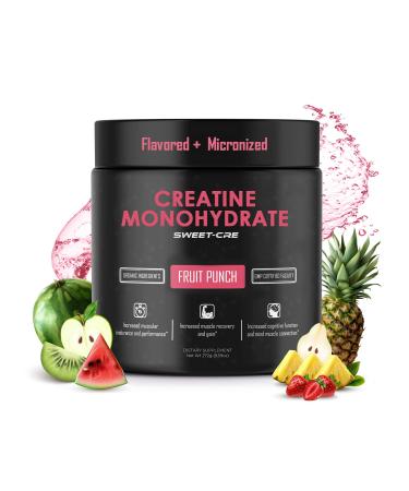 Creatine Monohydrate 5g Creatine Monohydrate Powder Advanced Creatine for Women and Men Bulk Supplements Creatine with Organic Ingredients Delicious Fruit Punch Flavor 10oz Fruit Punch 10 Ounce (Pack of 1)