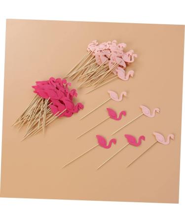 TIDTALEO 100 Pcs Cupcakes Decorative Drink Sticks Wedding Dessert Picks Birthday Food Picks Animal Cupcake Picks Cocktail Party Picks Flamingo Toothpicks Food Decor Pastry Party Supplies - Buy Online on GoSupps.com