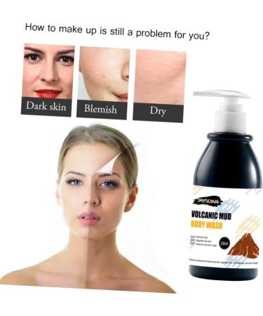 TOVINANNA 1pc Shower Gel Exfoliating Body Wash Charcoal Body Wash Household Exfoliator Bath Cream Volcanic Mud Body Soap Moisturizing Body Wash Shower Foam Child Organic Supplies - Buy Online on GoSupps.com