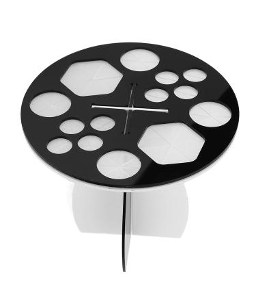 LANTRO JS Acrylic Makeup Brush Holder - Multifunctional Drying Rack with 14 Holes for Perfect Makeup Organization | International Shipping Available - Buy Online on GoSupps.com