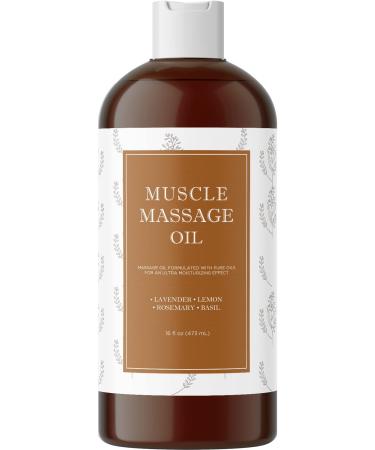 Aromatic Massage Oil for Massage Therapy - Sore Muscle Oil Massage Body Oil for Dry Skin - Moisturizing Body Oil for Men and Women with Natural Aromatherapy Oils for Relaxing Joint and Muscle Massage almond oil massage oil…