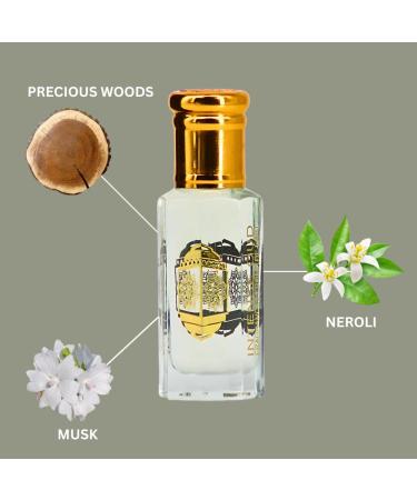 INTENSE OUD Musk Abiyad Perfume Oil 12ML (0.40 OZ) With Black Gift Box Soft Woods & Fresh Neroli Wrapped In Warm Musk. - Buy Online on GoSupps.com