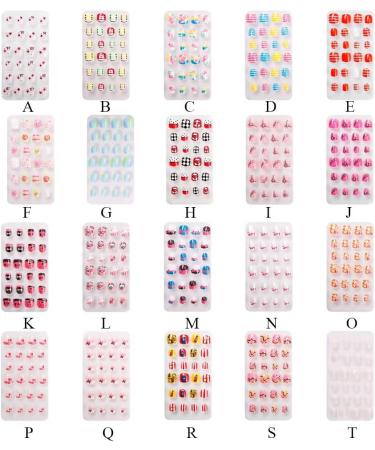 dijiusidy 1 Set Christmas Nail Wraps Cartoons Style Decor Adorable False Fingernails Children Removable Art Decals DIY Manicure PNT-16-14 - Buy Online on GoSupps.com