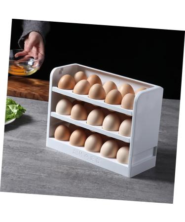 ABOOFAN Household Storage Container Holder Rack Organizer Egg Door for Tier Refrigerator Tray - Buy Online on GoSupps.com
