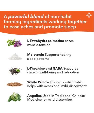 LifeSeasons Relieve-R PM - Eases Nighttime Aches & Discomfort - Relaxes Muscles - Calms The Nervous System - Supports Natural Sleep Cycles & Non Habit Forming - 46 Capsules - Buy Online on GoSupps.com